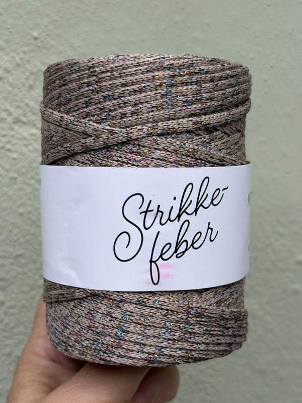 Mere Snor Glitter #17 Beige og flerfarget