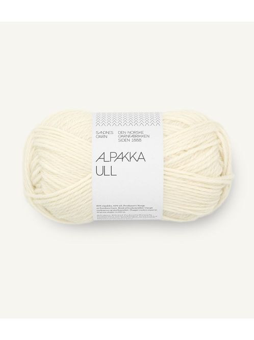 Hovedbilde Alpakka Ull 1012 Natural White