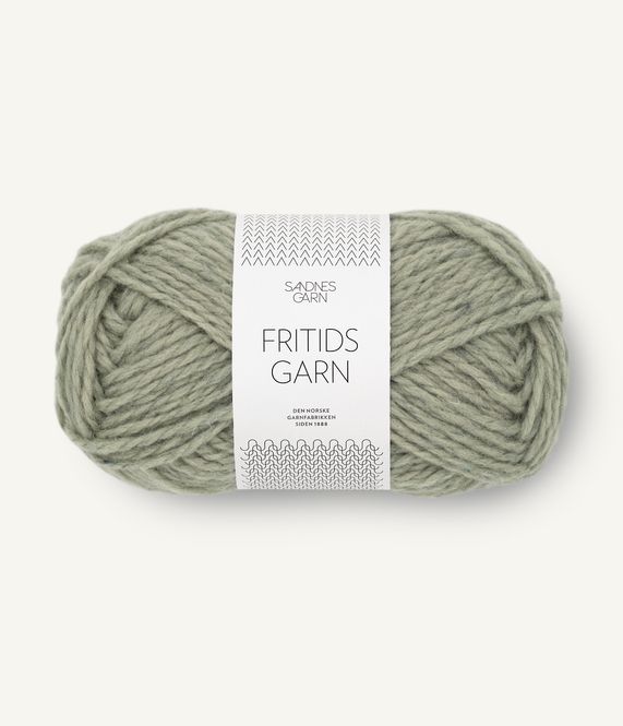 Hovedbilde Fritidsgarn 9041 Støvet Lys Grønnmelert