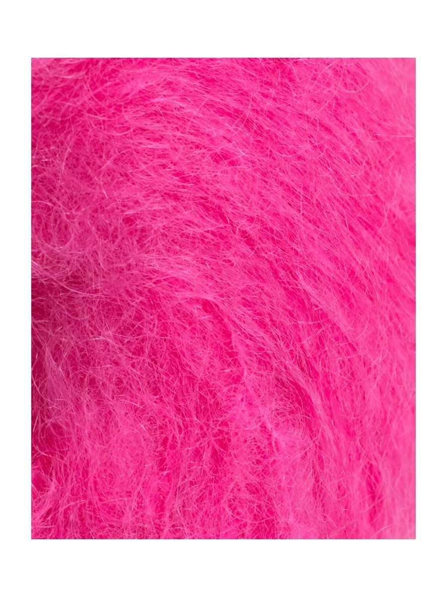 0106 Tjukk Mohair Knæsj Rosa