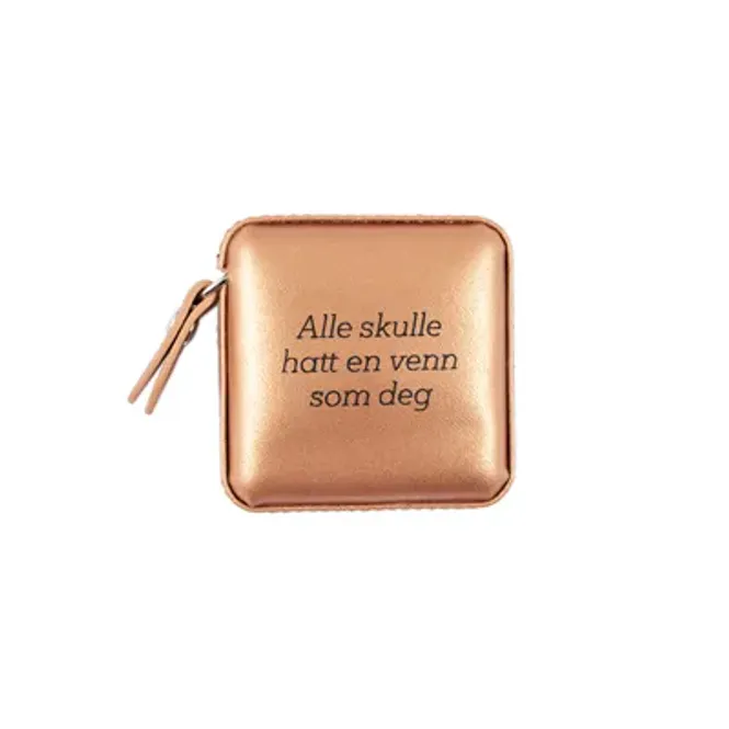 Hovedbilde Målebånd «Alle skulle hatt en venn…» kobber