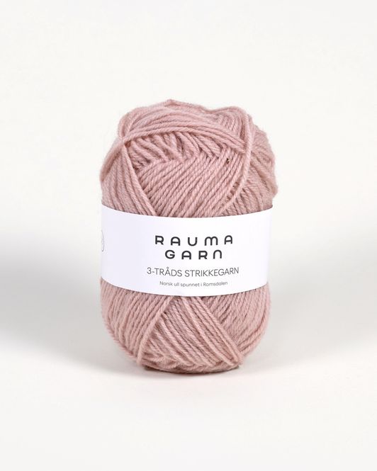 Hovedbilde 3-tråds strikkegarn 193 Rosa sky