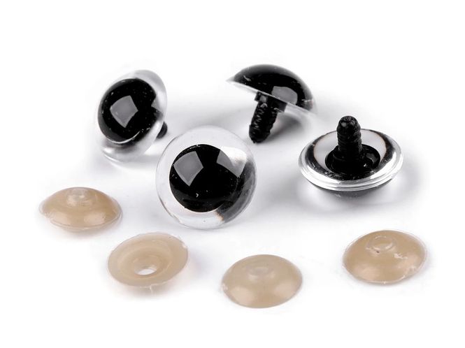 Hovedbilde Safety eyes 10 mm, transparent