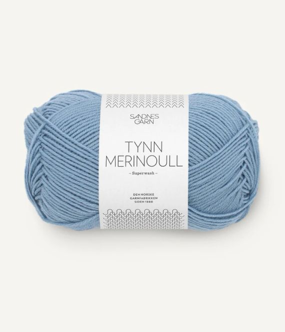 Hovedbilde 6032 Tynn Merinoull Blå Hortensia 