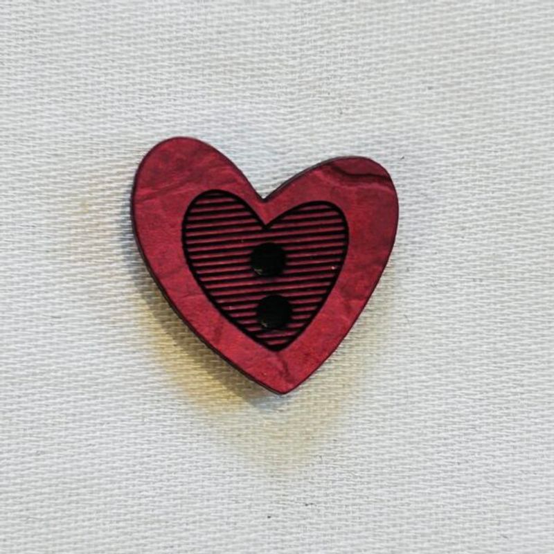 Kokosknapp 14 mm Hjerte