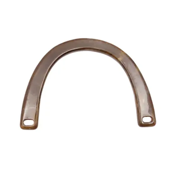 Hovedbilde Veskehåndtak, halvmåne brun (pris pr stk)