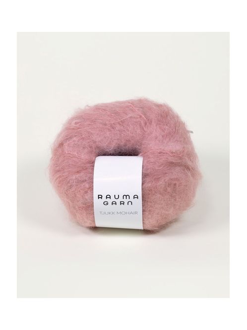 Hovedbilde Tjukk Mohair 184 Rosa Bris